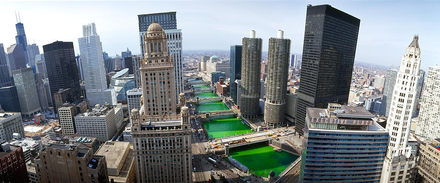 St. Patricks Day Chicago Il Usa Photograph by Panoramic Images
