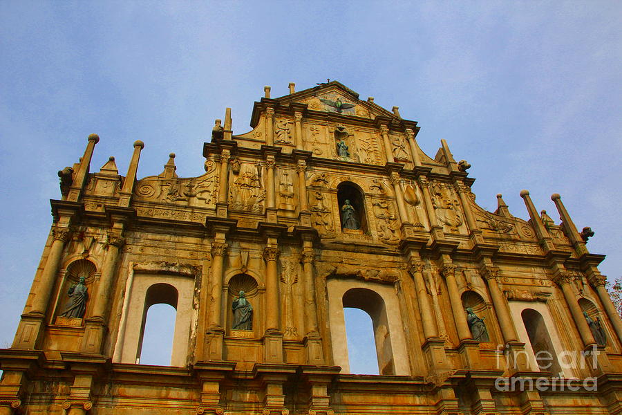 St. Paul Church in Macao Photograph by Amanda Mohler