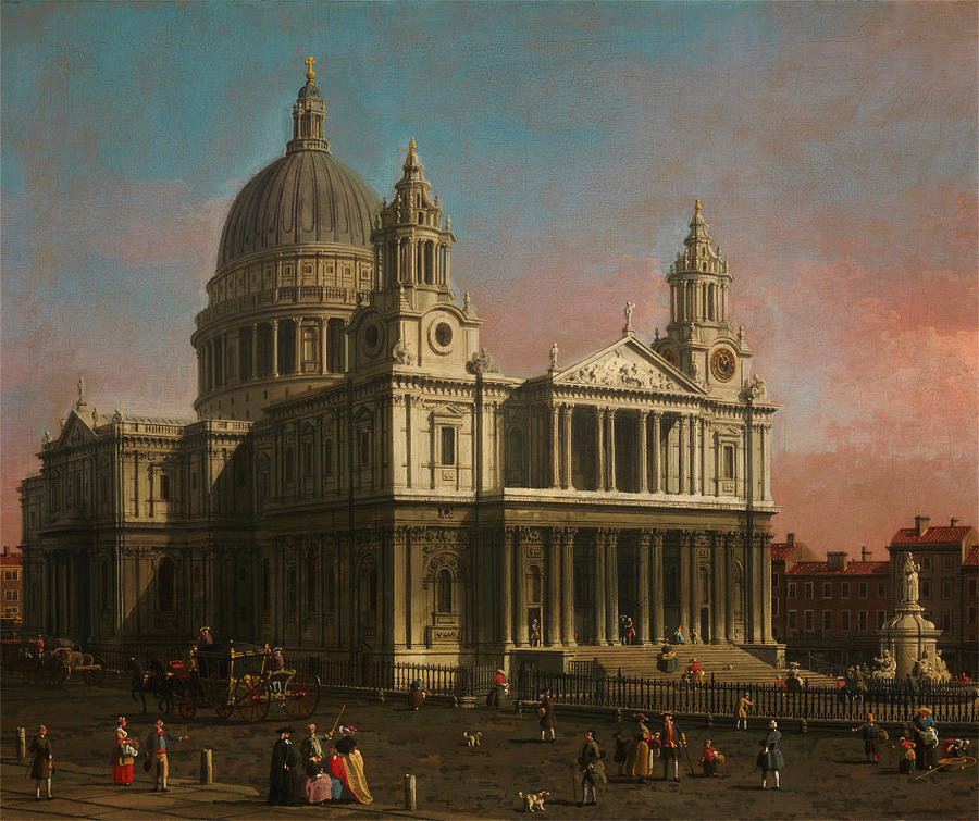 St  Paul s Cathedral Painting by MotionAge Designs