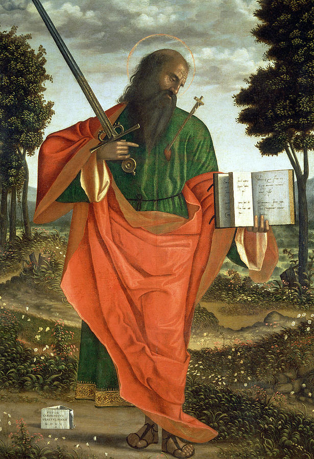 Vittore Carpaccio Painting - St. Paul by Vittore Carpaccio