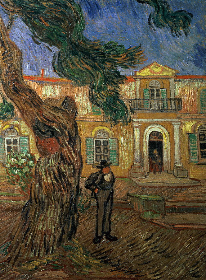 St Pauls Hospital, St Remy, 1889 Painting by Vincent van Gogh