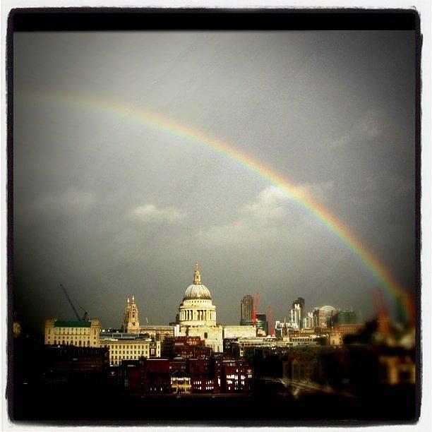 London Photograph - St Pauls Rainbow by James McCartney