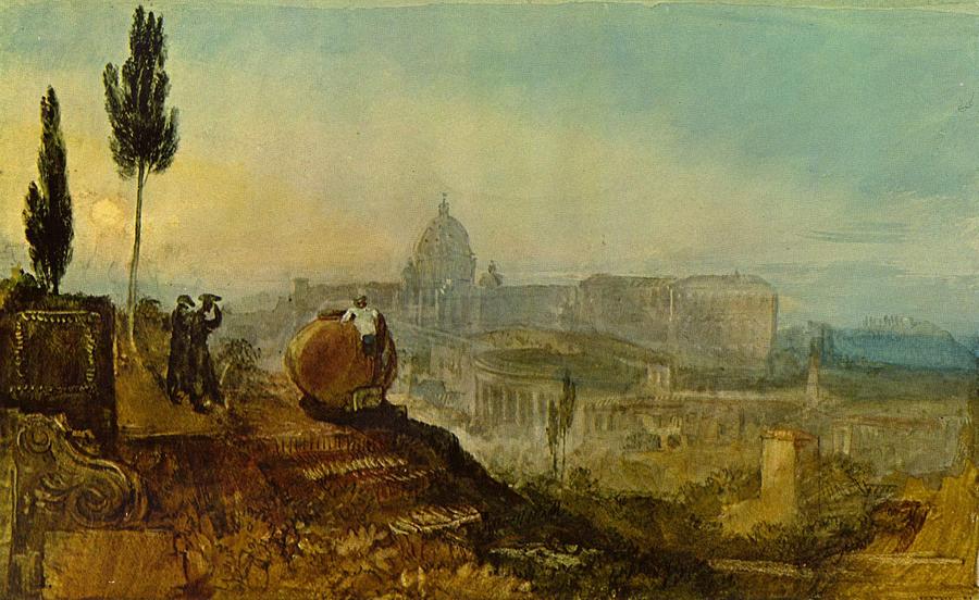 St Peters and The Vatican Painting by Pam Neilands