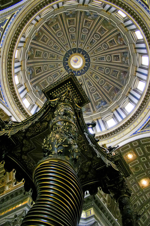 St. Peters Basilica Dome Photograph by KG Thienemann