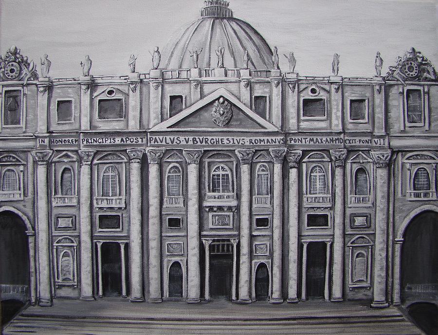 St Peter S Basilica Painting By Jeni Harris Pixels   St Peters Basilica Jeni Harris 