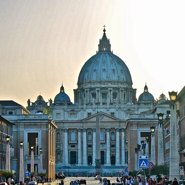 City Photograph - St. Peters Basilica #rome #pietro by Greg Thornton