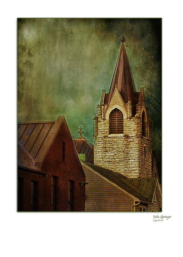 St Peters by Night Greeting Card Photograph by Julia Springer