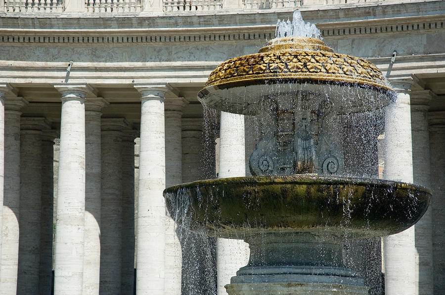 St Peters Square Fountain Photograph by Jeremy Voisey