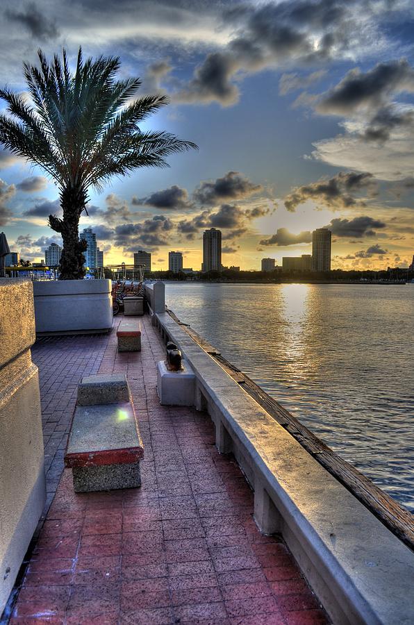 Pier Photograph - St. Petersburg Pier by Timothy Lowry