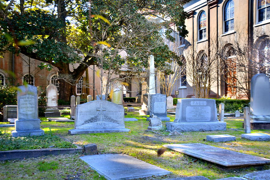 St. Philips Church Cemetery Charleston SC Photograph by Lisa Wooten
