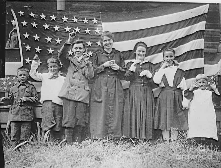St. Ritas School Students Cincinnati 1918 Photograph by Padre Art