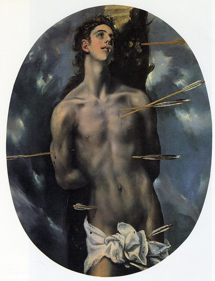 El Greco Painting - St Sebastian by Celestial Images