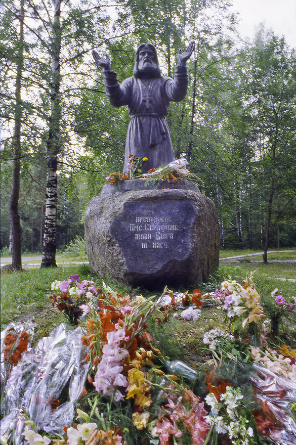St. Seraphim Monument in Sarov Russia Photograph by Alan Toepfer