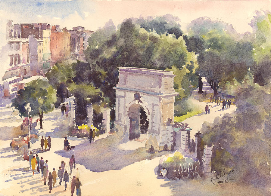 St Stephens Green Painting by Keith Thompson