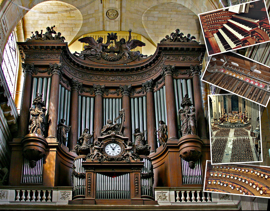 St Sulpice organ Photograph by Jenny Setchell