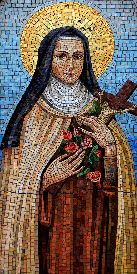 St. Theresa Mosaic Photograph by Andrew Fare