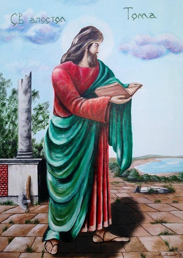 Ikone Painting - St. Toma by Marija Ristovic