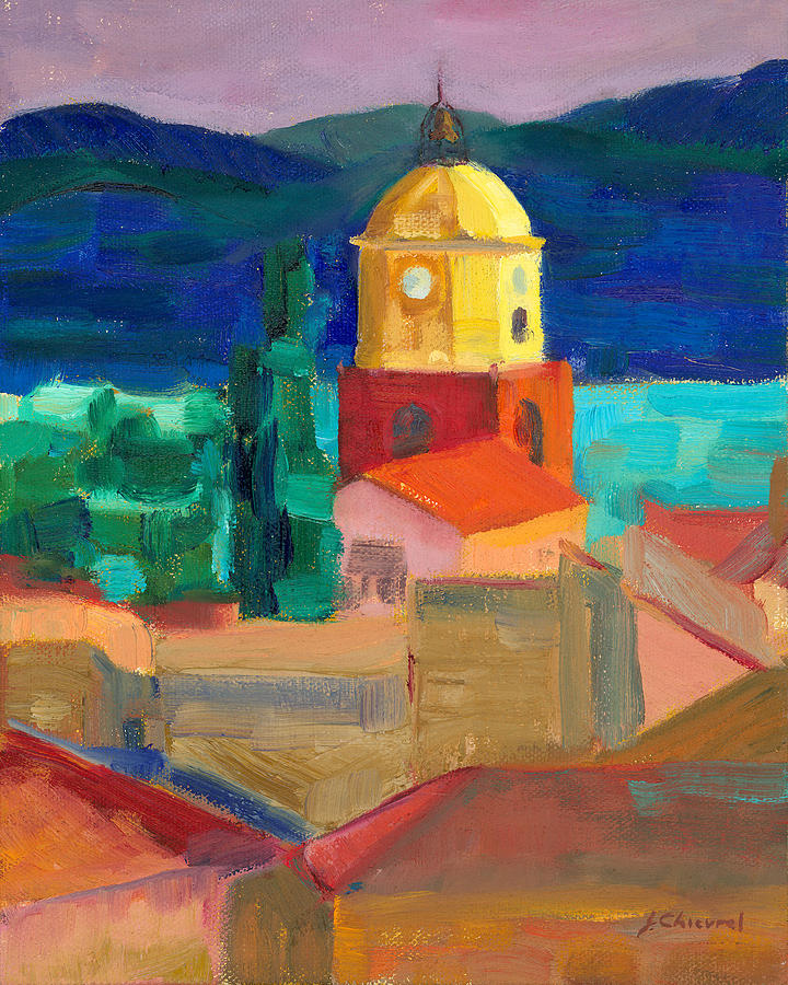 St. Tropez II Painting by Joe Chicurel