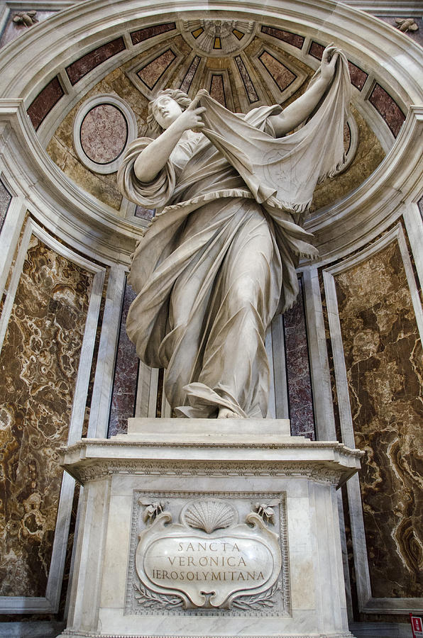St Veronica in St.Peters Vatican City Rome Photograph by Daniel Blatt ...