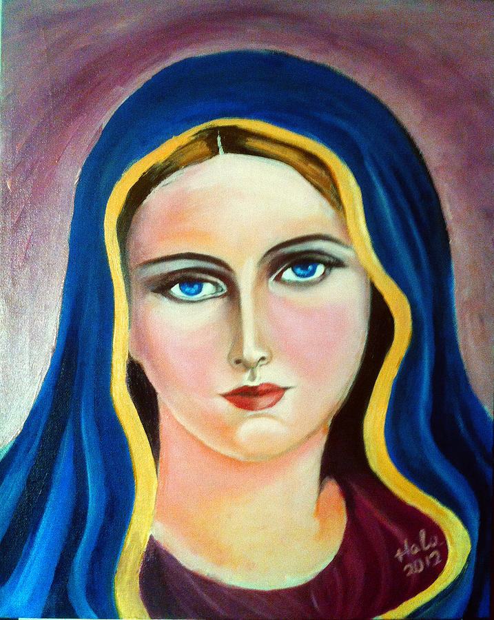 St. Virgin Mary Painting by Dr Hala Georgy - Fine Art America