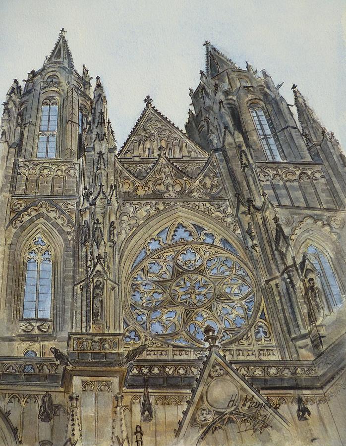 St. Vitus Cathedral Painting by Henrieta Maneva