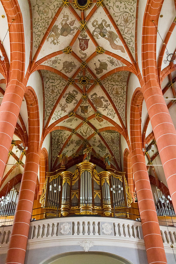 Music Photograph - St Wendel Basilica organ by Jenny Setchell