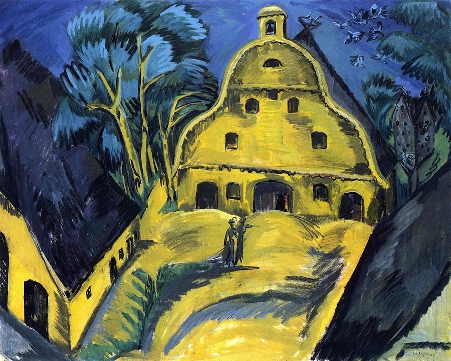 Staberhof Farm on Fehmarn I Painting by Ernst Ludwig Kirchner