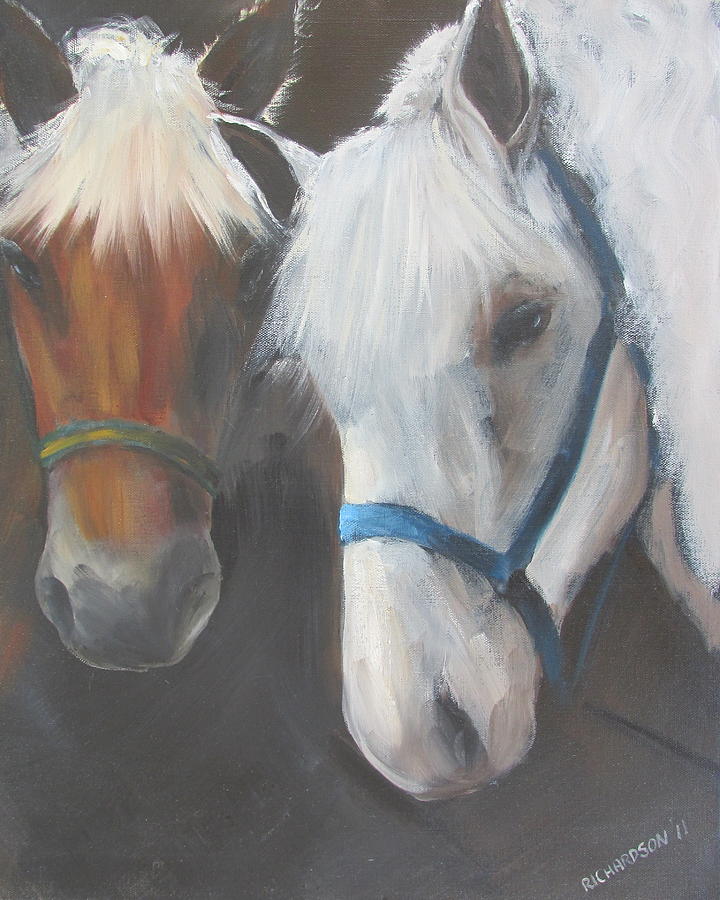 Nature Painting - Stablemates by Susan Richardson