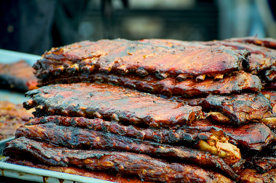 Stack Of Bbq Ribs Photograph by Berkehaus Photography