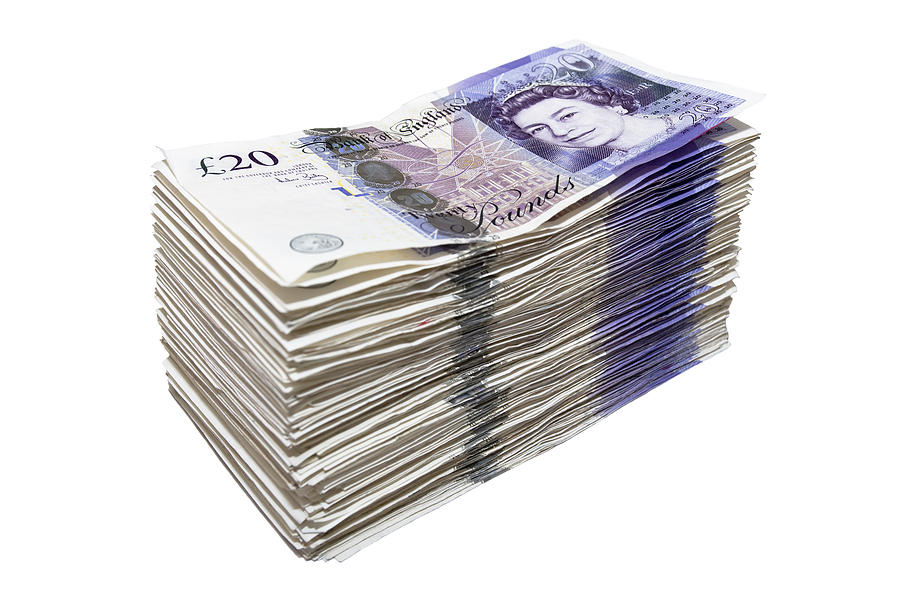 Stack of Twenty Pound Notes Photograph by Andrew_Howe