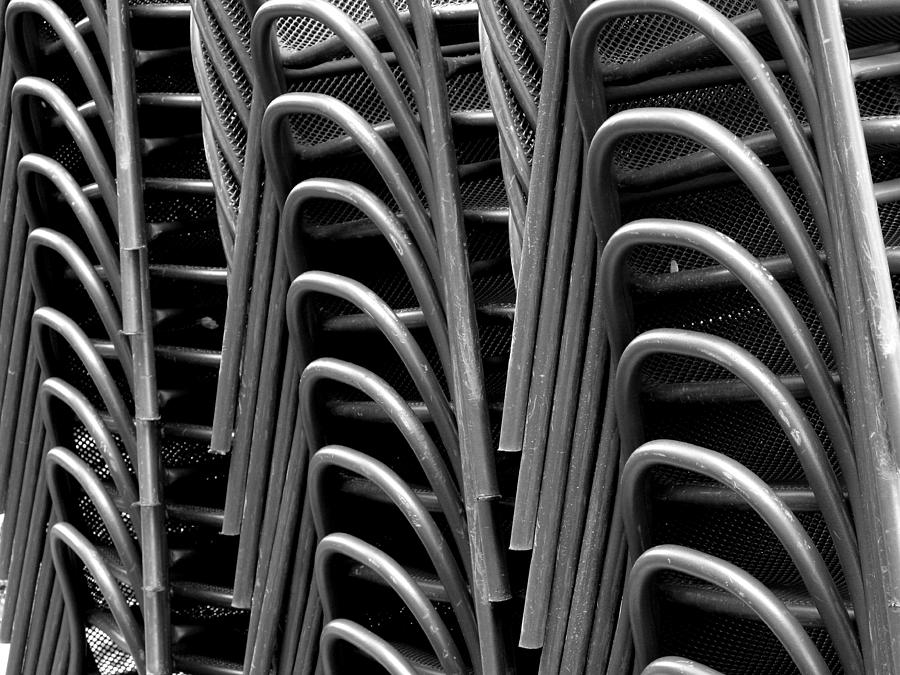 Stacked Chairs Photograph by Dorin Adrian Berbier