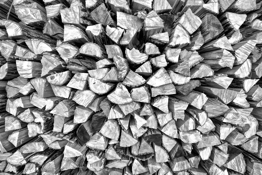 Stacked Firewood Photograph by David Letts