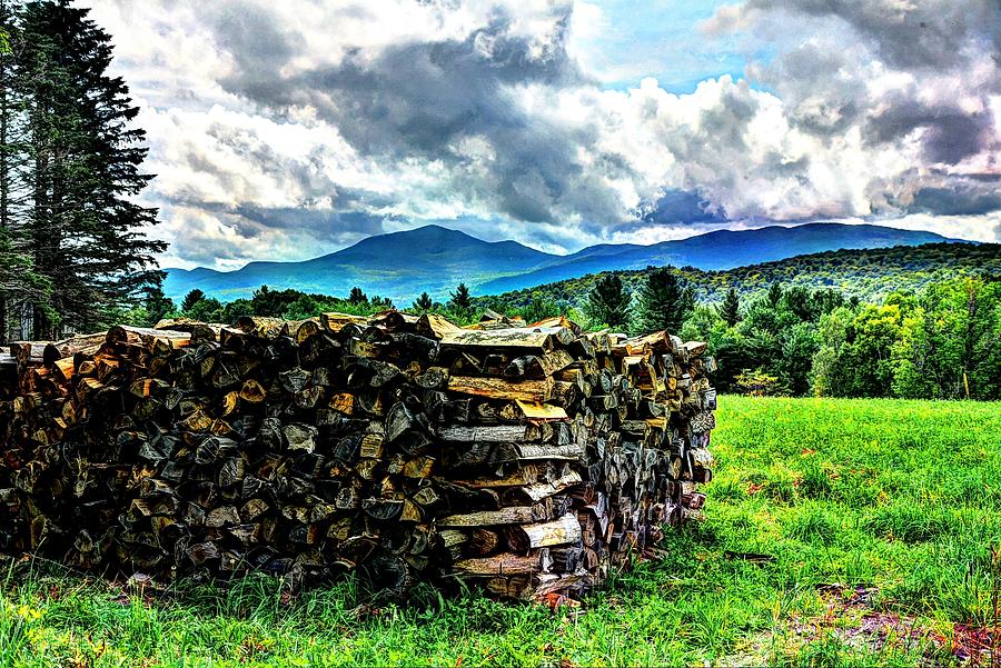 Stacked Firewood Photograph by John Nielsen