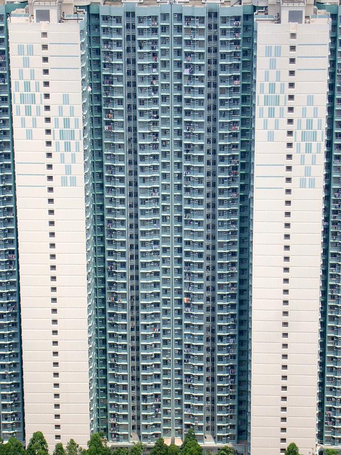 Stacked Housing - Hong Kong Photograph