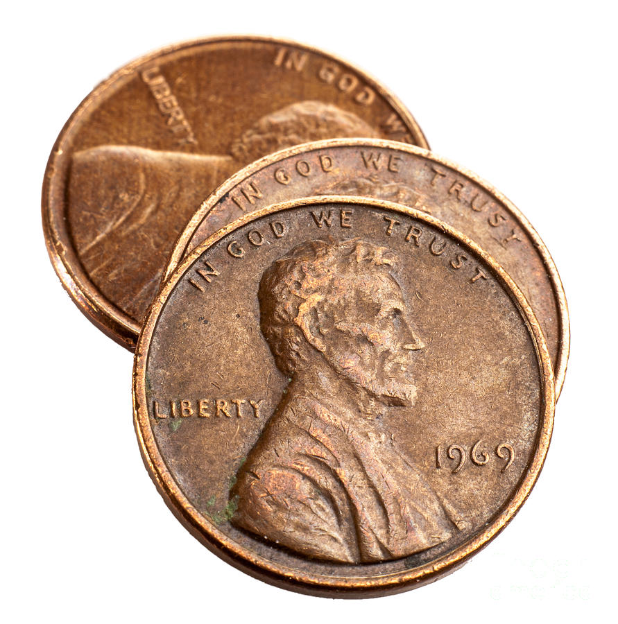 Stacked Old Pennies Photograph by Kevin Grant - Pixels