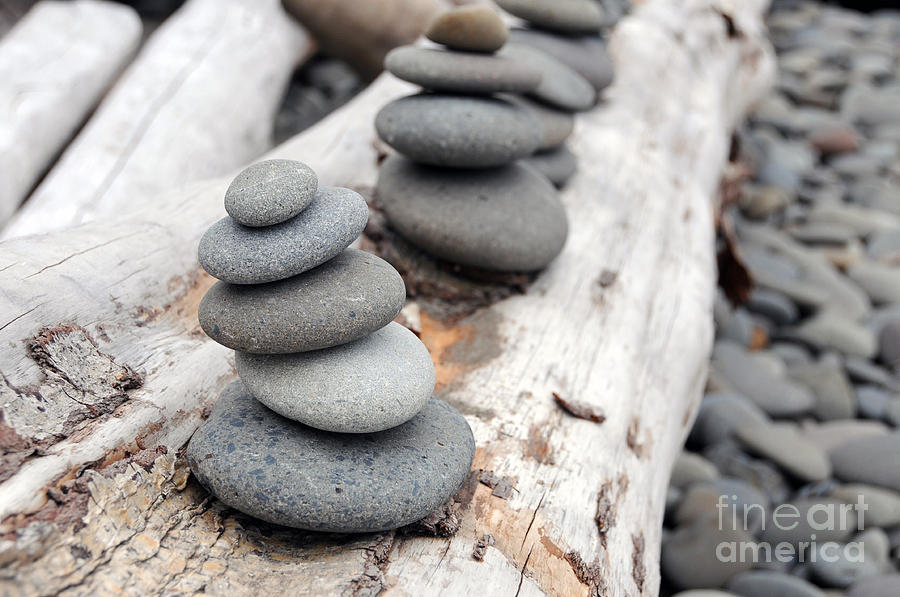 Stacked Rocks Photograph by Sarah Schroder