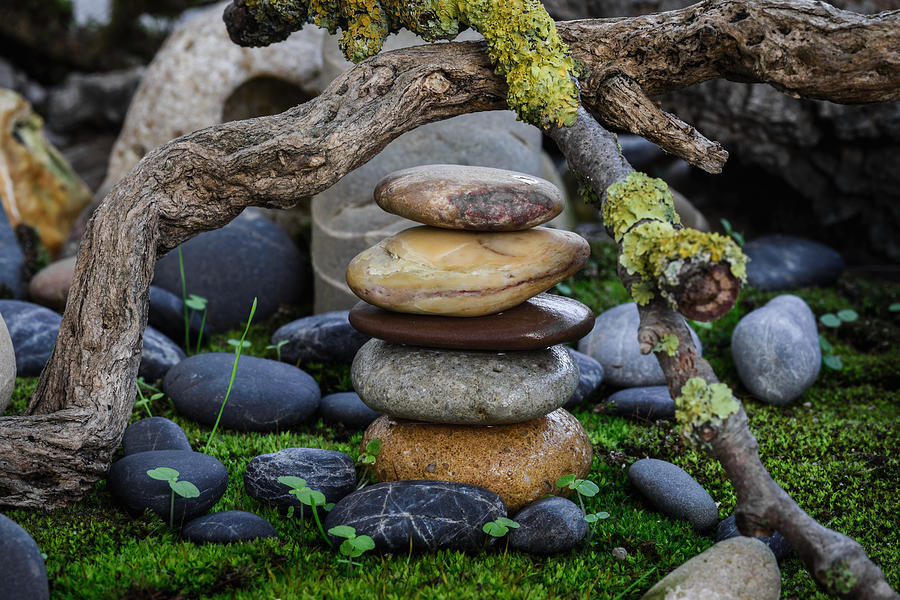 Stacked Stones A1 Photograph by Marco Oliveira