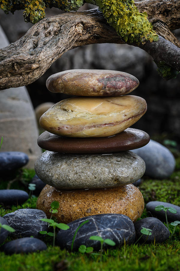 Stacked Stones A5 Photograph by Marco Oliveira