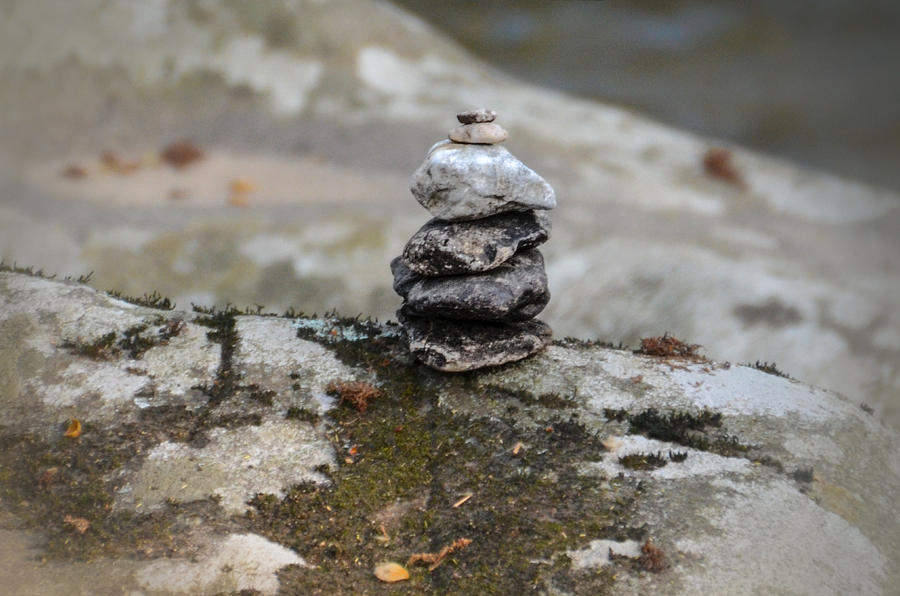 Stacked Photograph - Stacked Stones by Bill Cannon