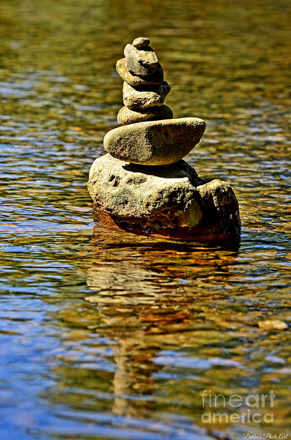 Stacked Stones Photograph by Debbie Portwood