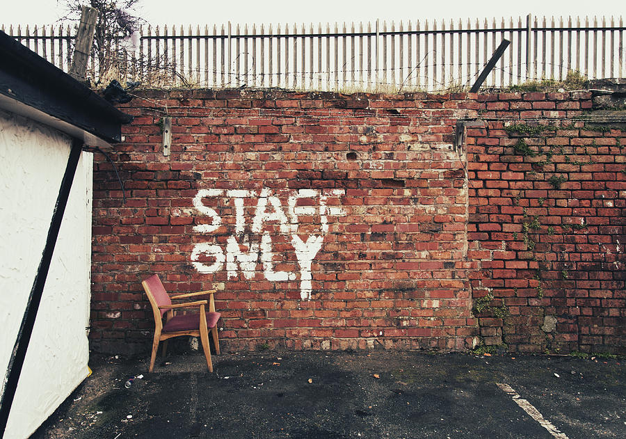 Staff Only Photograph by Nick Barkworth