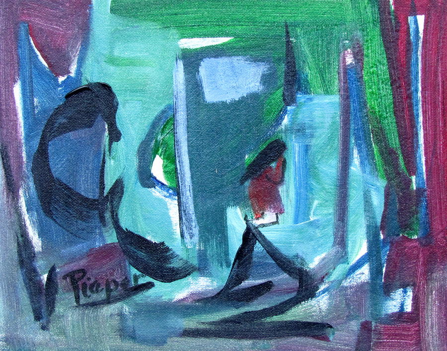 Abstract Painting - Stage Door by Betty Pieper