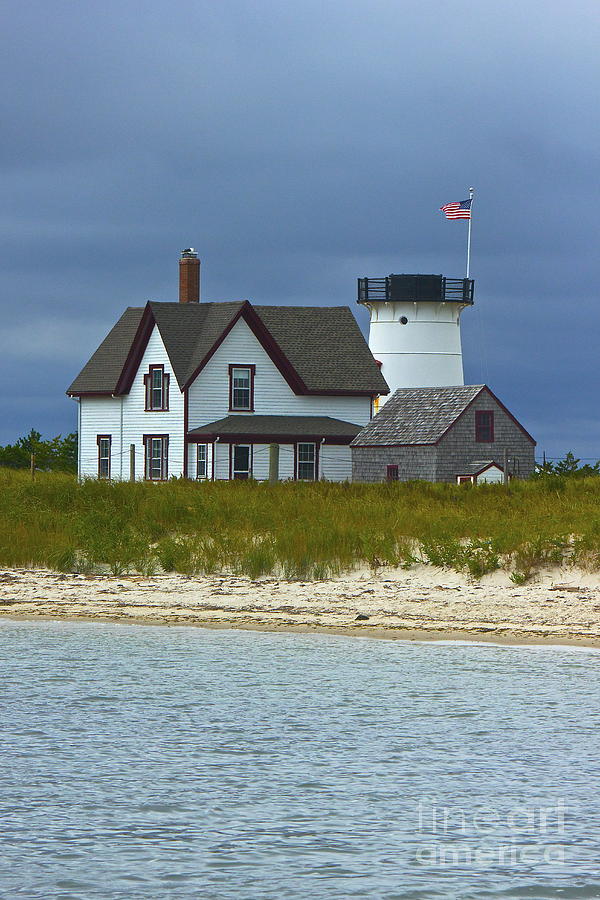 Stage Harbor Light Photograph by Amazing Jules