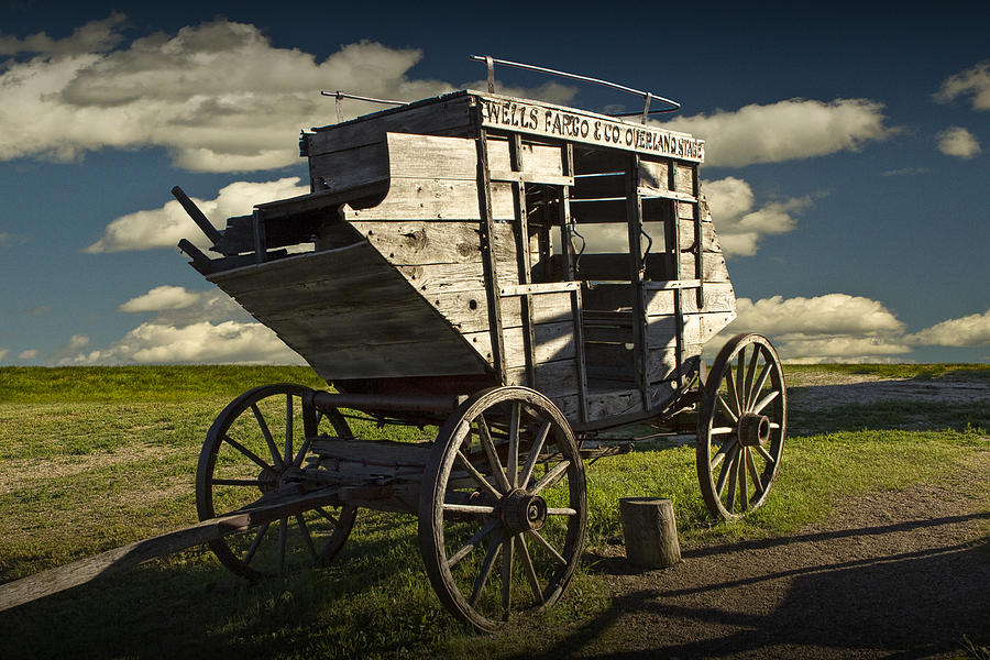 Stagecoach at 1880 Town in South Dakota Photograph by Randall Nyhof