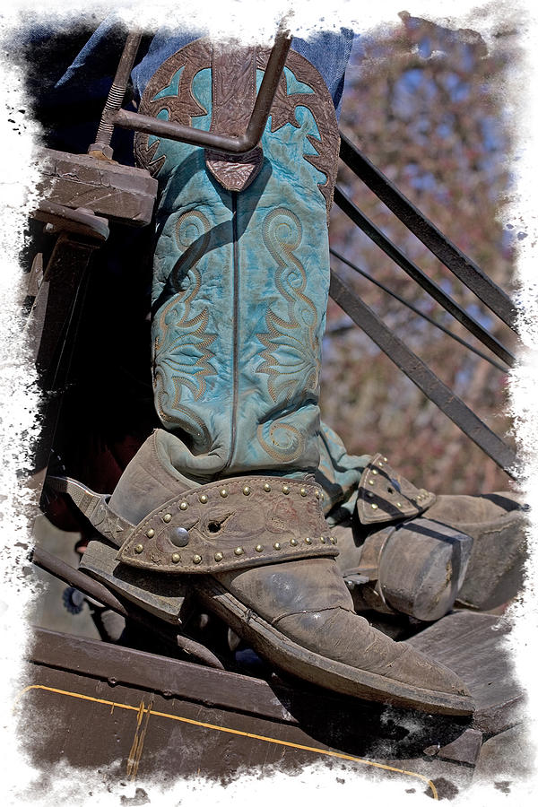 Stagecoach Drivers Fancy Boots Photograph by Judy Deist