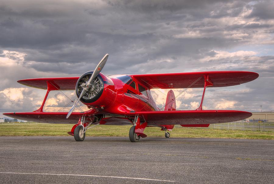 Airplane Photograph - Staggerwing by Jeff Cook