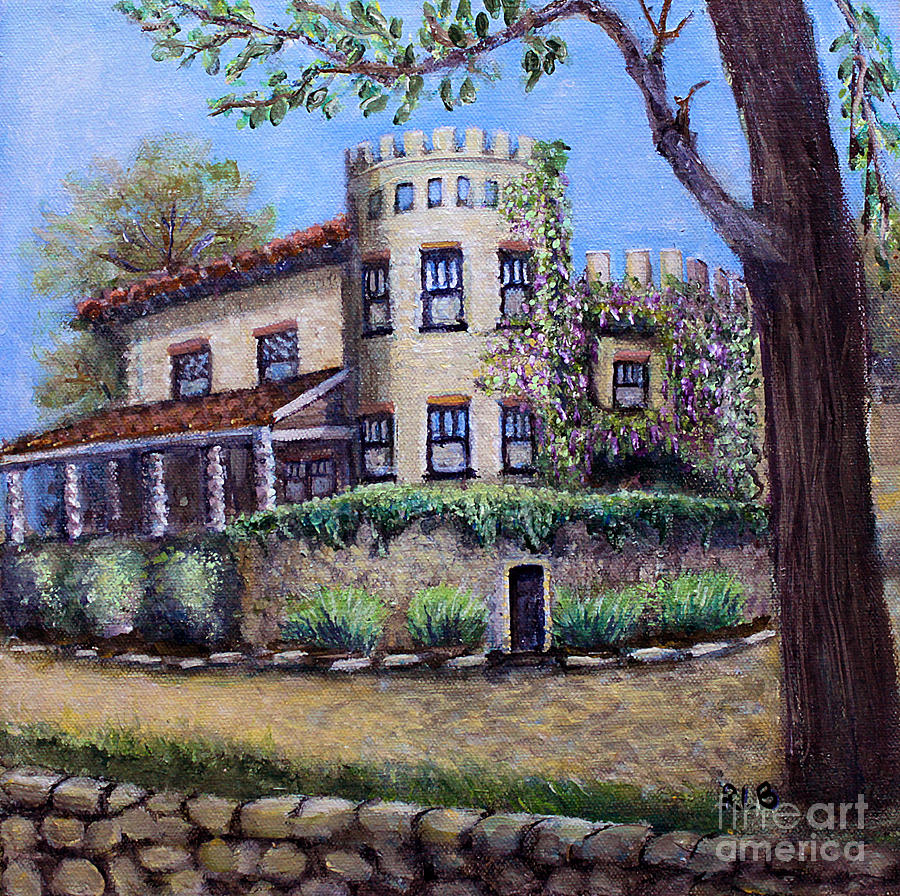 Stags Leap Manor House Painting by Rita Brown