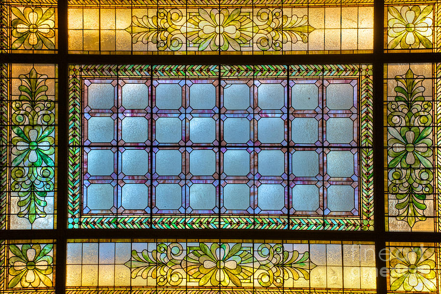 Stained Glass at Md State House Photograph by Mark Dodd