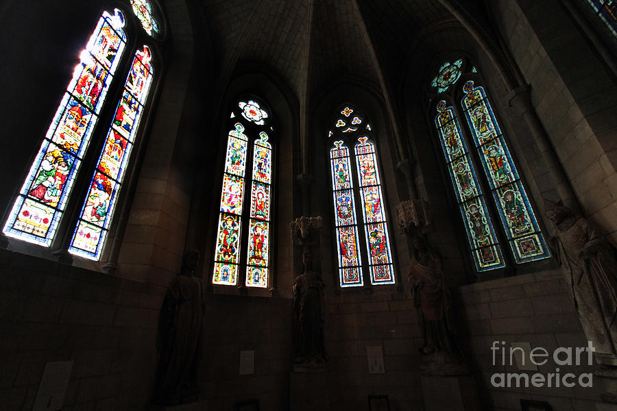 Stained Glass at The Cloisters Photograph by Steven Spak