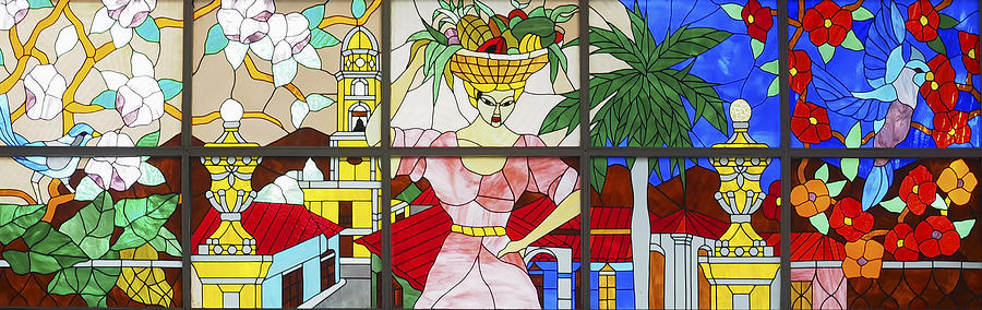 Stained Glass Cuba Image Art Photograph by Jo Ann Tomaselli